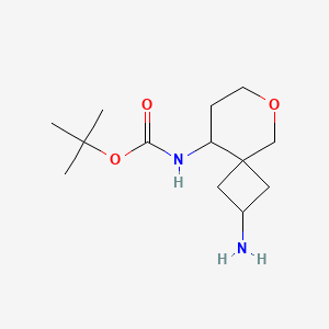 tert-Butyl (2-amino-6-oxaspiro[3.5]nonan-9-yl)carbamate