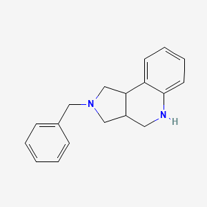 2-benzyl-2,3,3a,4,5,9b-hexahydro-1H-pyrrolo[3,4-c]quinoline