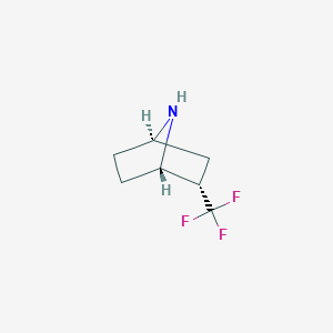 molecular formula C7H10F3N B15225784 Rel-(1S,2S,4R)-2-(trifluoromethyl)-7-azabicyclo[2.2.1]heptane 