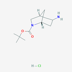 (1R,4R)-tert-Butyl 5-amino-2-azabicyclo[2.2.1]heptane-2-carboxylate hydrochloride