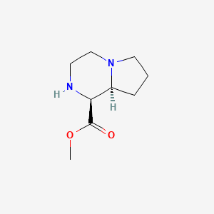 molecular formula C9H16N2O2 B15225810 (1S,8aS)-Methyl octahydropyrrolo[1,2-a]pyrazine-1-carboxylate 