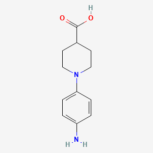molecular formula C12H16N2O2 B1522582 1-(4-Aminophenyl)piperidine-4-carboxylic acid CAS No. 943816-76-0