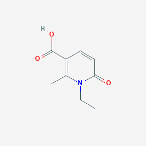 molecular formula C9H11NO3 B15225857 1-Ethyl-2-methyl-6-oxo-1,6-dihydropyridine-3-carboxylic acid 