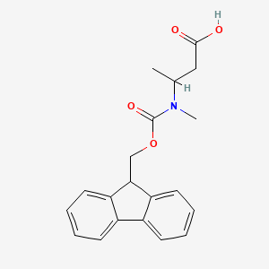 molecular formula C20H21NO4 B15225865 3-((((9H-Fluoren-9-yl)methoxy)carbonyl)(methyl)amino)butanoic acid 