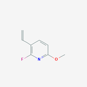 molecular formula C8H8FNO B15225882 2-Fluoro-6-methoxy-3-vinylpyridine 