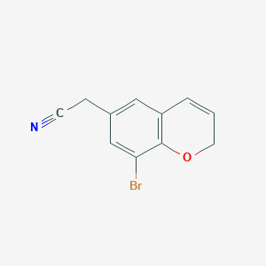 molecular formula C11H8BrNO B1522593 2-(8-bromo-2H-chromen-6-yl)acetonitrile CAS No. 1311317-88-0