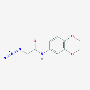 molecular formula C10H10N4O3 B1522601 2-叠氮基-N-(2,3-二氢-1,4-苯并二氧杂环-6-基)乙酰胺 CAS No. 1325303-68-1