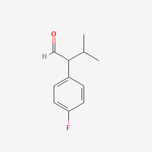 molecular formula C11H13FO B1522604 2-(4-Fluorophenyl)-3-methylbutanal CAS No. 1181631-88-8