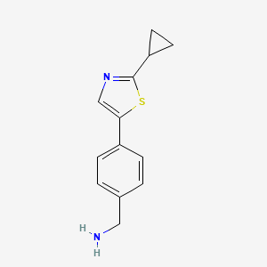 (4-(2-Cyclopropylthiazol-5-yl)phenyl)methanamine