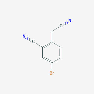 molecular formula C9H5BrN2 B1522608 4-Bromo-2-cyanobenzeneacetonitrile CAS No. 925672-89-5