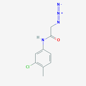 molecular formula C9H9ClN4O B1522610 2-azido-N-(3-chloro-4-methylphenyl)acetamide CAS No. 1249939-16-9