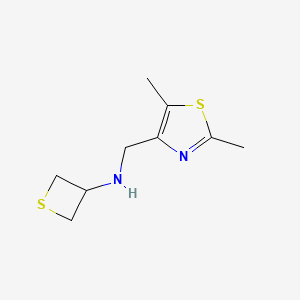 N-((2,5-Dimethylthiazol-4-yl)methyl)thietan-3-amine