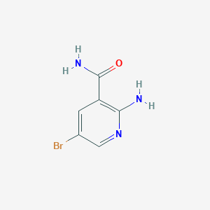 molecular formula C6H6BrN3O B1522618 2-Amino-5-bromonicotinamide CAS No. 58483-98-0