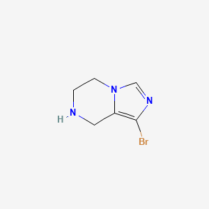 molecular formula C6H8BrN3 B1522619 1-Bromo-5,6,7,8-tetrahydroimidazo[1,5-a]pyrazine CAS No. 1188265-59-9