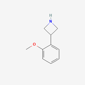 molecular formula C10H13NO B15226232 3-(2-Methoxyphenyl)azetidine 