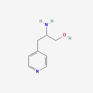 molecular formula C8H12N2O B15226241 2-Amino-3-(pyridin-4-yl)propan-1-ol 