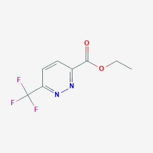 molecular formula C8H7F3N2O2 B1522627 Ethyl 6-(trifluoromethyl)pyridazine-3-carboxylate CAS No. 1192155-06-8