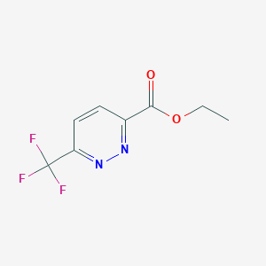 molecular formula C8H7F3N2O2 B1522627 Ethyl-6-(Trifluormethyl)pyridazin-3-carboxylat CAS No. 1192155-06-8