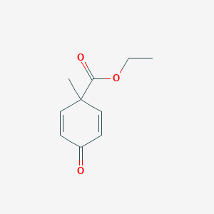 molecular formula C10H12O3 B15226285 Ethyl 1-methyl-4-oxocyclohexa-2,5-dienecarboxylate 