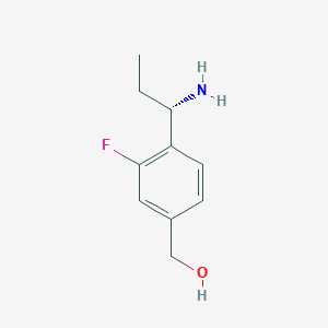 (S)-(4-(1-Aminopropyl)-3-fluorophenyl)methanol