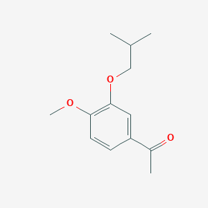 molecular formula C13H18O3 B15226304 1-(3-Isobutoxy-4-methoxyphenyl)ethanone 