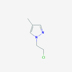 molecular formula C6H9ClN2 B1522631 1-(2-chloroethyl)-4-methyl-1H-pyrazole CAS No. 1046861-53-3