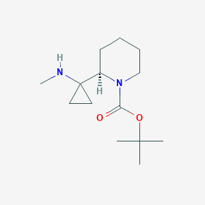 tert-Butyl (R)-2-(1-(methylamino)cyclopropyl)piperidine-1-carboxylate