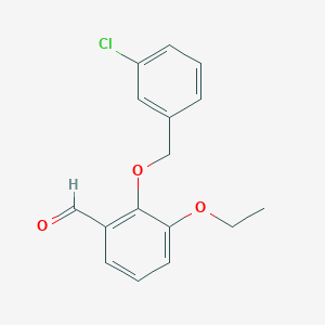 2-((3-Chlorobenzyl)oxy)-3-ethoxybenzaldehyde