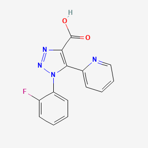 1-(2-fluorophenyl)-5-(pyridin-2-yl)-1H-1,2,3-triazole-4-carboxylic acid