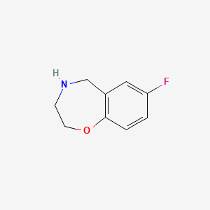 molecular formula C9H10FNO B1522641 7-Fluoro-2,3,4,5-tetrahydro-1,4-benzoxazepine CAS No. 1281728-08-2