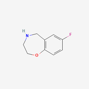 molecular formula C9H10FNO B1522641 7-氟-2,3,4,5-四氢-1,4-苯并恶二氮杂菲 CAS No. 1281728-08-2