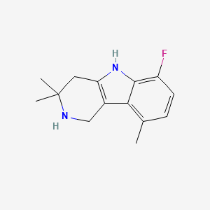 6-Fluoro-3,3,9-trimethyl-2,3,4,5-tetrahydro-1H-pyrido[4,3-b]indole