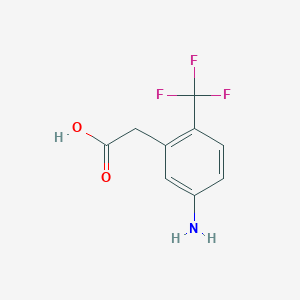 2-(5-Amino-2-(trifluoromethyl)phenyl)acetic acid