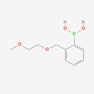 molecular formula C10H15BO4 B1522648 (2-((2-Methoxyethoxy)methyl)phenyl)boronic acid CAS No. 858126-53-1