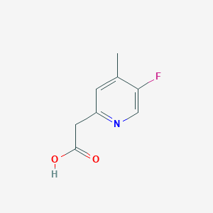 molecular formula C8H8FNO2 B15226488 2-(5-Fluoro-4-methylpyridin-2-yl)acetic acid 