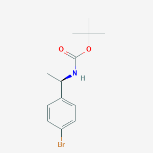 molecular formula C13H18BrNO2 B1522649 (R)-tert-Butyl (1-(4-bromophenyl)ethyl)carbamate CAS No. 578729-21-2