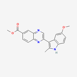 methyl 2-(5-methoxy-2-methyl-1H-indol-3-yl)quinoxaline-6-carboxylate