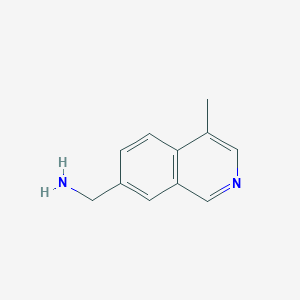 molecular formula C11H12N2 B15226529 (4-Methylisoquinolin-7-yl)methanamine 