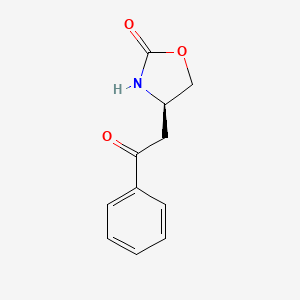 molecular formula C11H11NO3 B15226551 (R)-4-(2-Oxo-2-phenylethyl)oxazolidin-2-one 