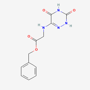 Benzyl 2-((3,5-dioxo-2,3,4,5-tetrahydro-1,2,4-triazin-6-yl)amino)acetate