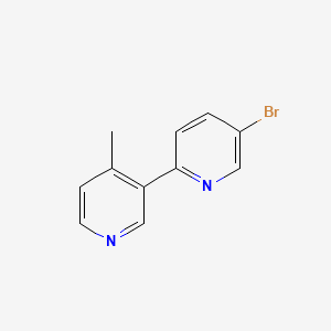 molecular formula C11H9BrN2 B1522658 5-Bromo-4'-methyl-[2,3']bipyridinyl CAS No. 1187165-97-4