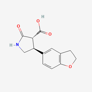 Rel-(3R,4S)-4-(2,3-dihydrobenzofuran-5-yl)-2-oxopyrrolidine-3-carboxylic acid