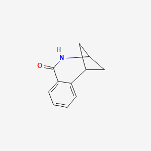 molecular formula C11H11NO B15226671 2,3,4,5-Tetrahydro-1H-3,5-methanobenzo[c]azepin-1-one 