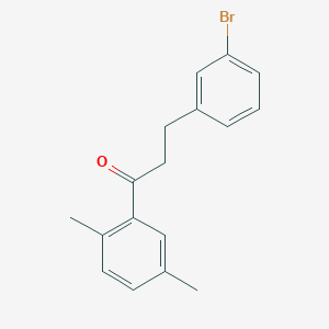 3-(3-Bromophenyl)-1-(2,5-dimethylphenyl)propan-1-one