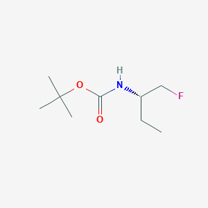 molecular formula C9H18FNO2 B15226688 (S)-N-Boc-1-fluoro-2-butylamine 