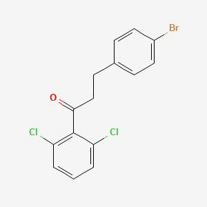 3-(4-Bromophenyl)-1-(2,6-dichlorophenyl)propan-1-one