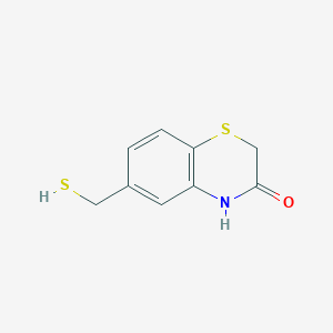 molecular formula C9H9NOS2 B15226714 6-(Mercaptomethyl)-2H-benzo[b][1,4]thiazin-3(4H)-one 