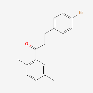 3-(4-Bromophenyl)-1-(2,5-dimethylphenyl)propan-1-one