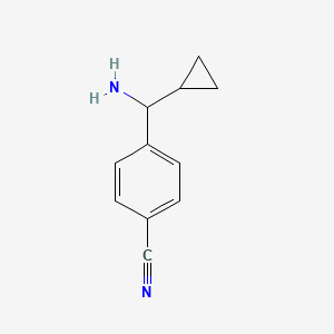 4-(Amino(cyclopropyl)methyl)benzonitrile