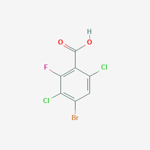 4-Bromo-2,5-dichloro-6-fluorobenzoic acid